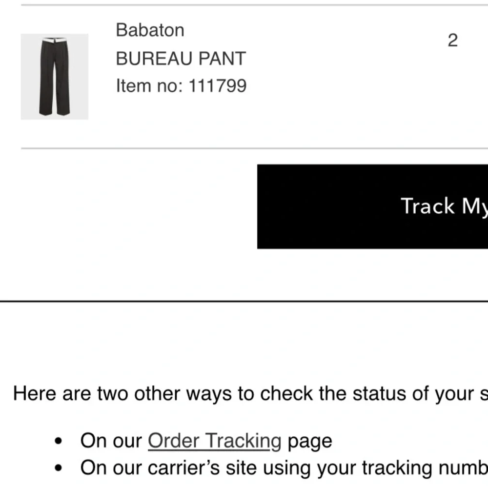 Aritzia Black and White Women's Pants - Picture 2 of 4